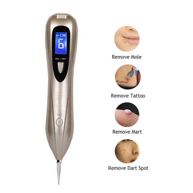 Laser Plasma Pen LCD Skin Care Point Pen Skin Wart Tag Tattoo Removal Tools