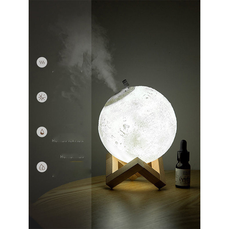 Lunar Humidifier - Night Light Bedroom Household Aromatherapy