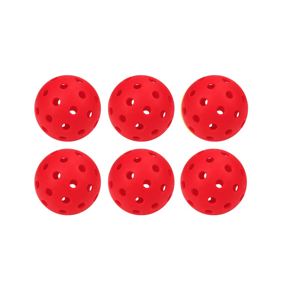 Lots 6/12 Pcs Pickleballs Accessories,74MM Durable Pickleball Balls 40 Holes For Outdoor Pickleballs Competition