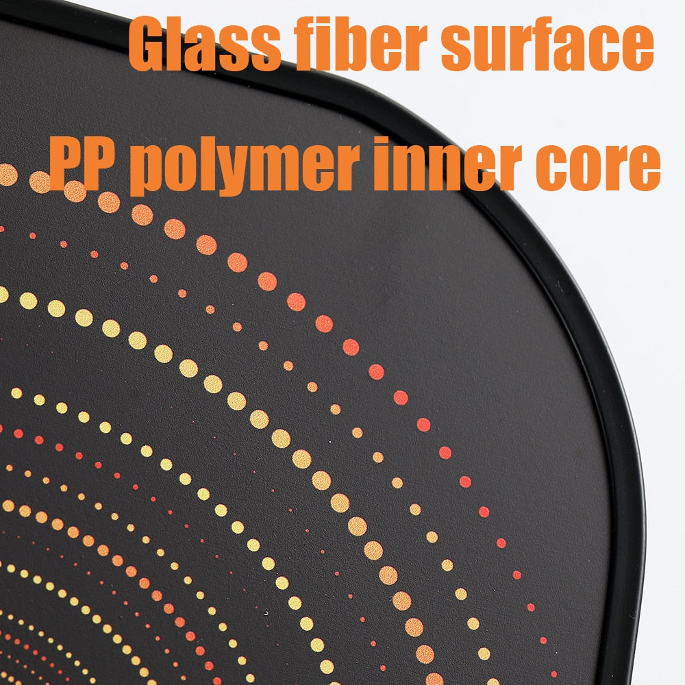 Pickleball Paddles, Glass Fiber Surface PP Honeycomb Inner Core Lightweight Pickle Ball Rackets Set for Women Men