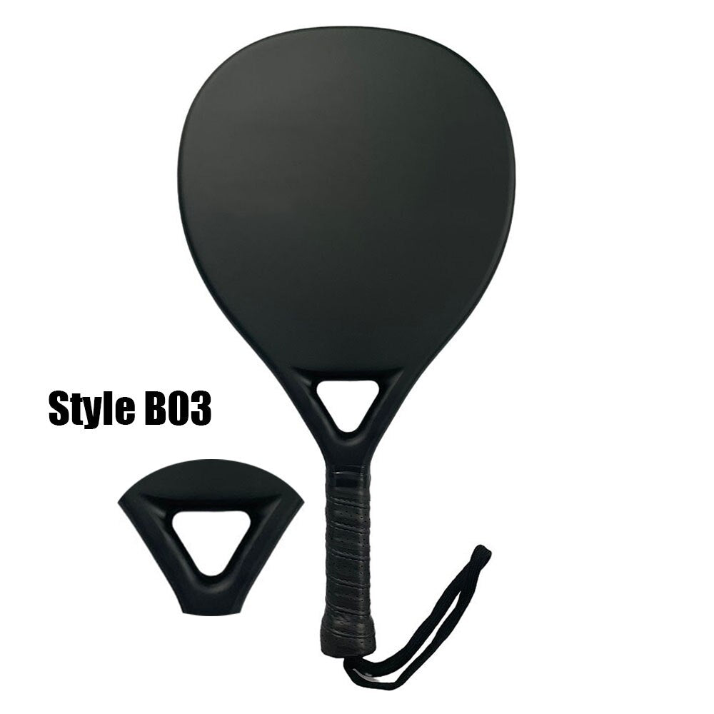 Padel Racket Carbon Fiber Surface with EVA Memory Foam Core Paddle Tennis Racquets Lightweight Tennis Paddles Customized logo