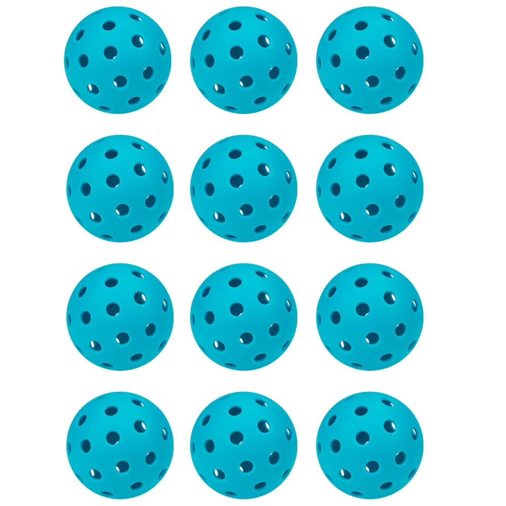Lots 6/12 Pcs Pickleballs Accessories,74MM Durable Pickleball Balls 40 Holes For Outdoor Pickleballs Competition