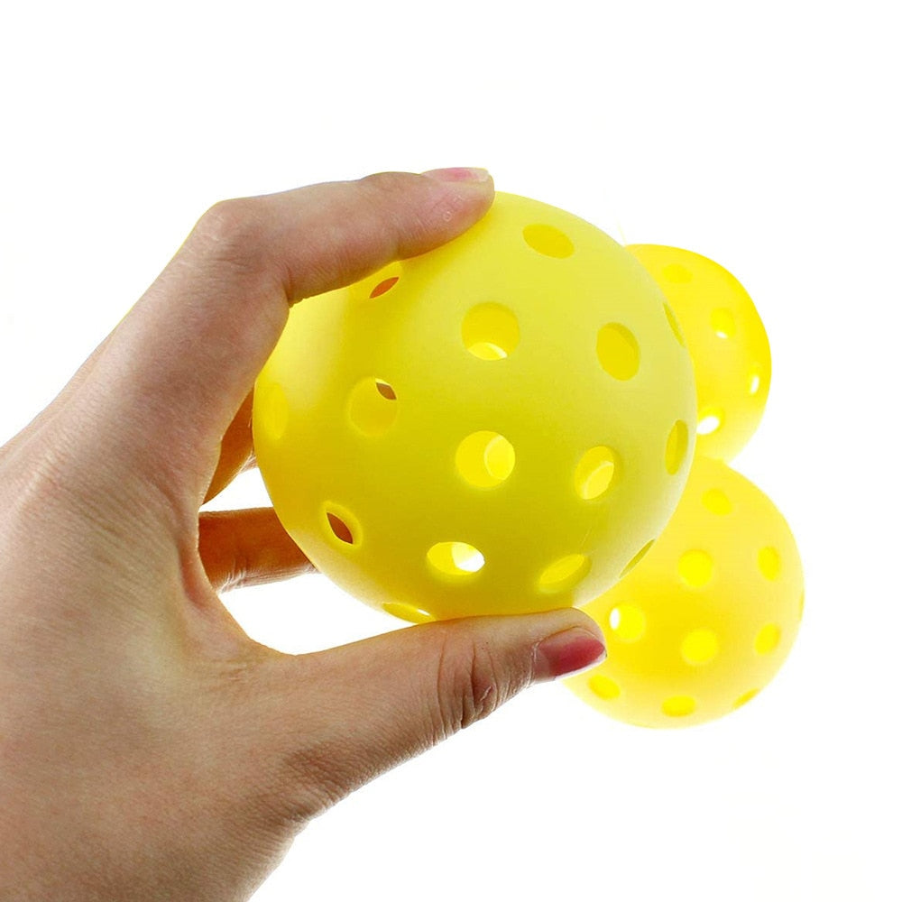 Lots 6/12 Pcs Pickleballs Accessories,74MM Durable Pickleball Balls 40 Holes For Outdoor Pickleballs Competition