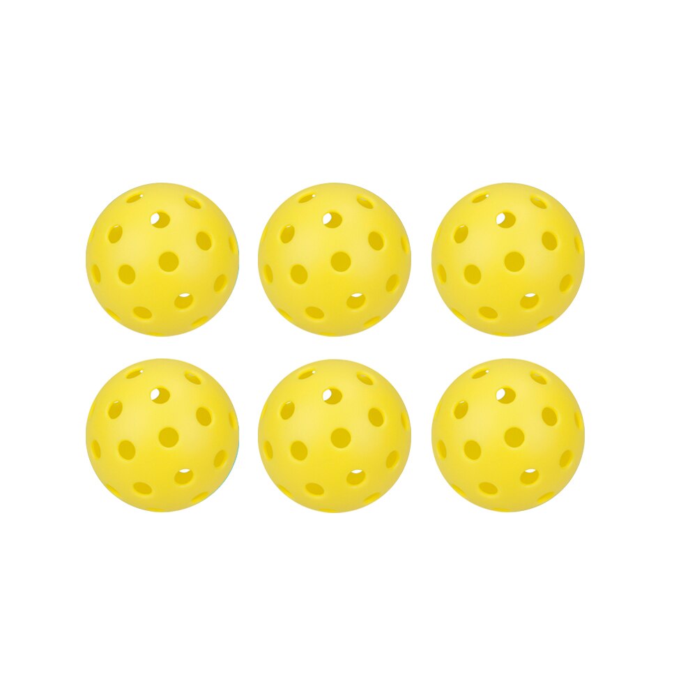 Lots 6/12 Pcs Pickleballs Accessories,74MM Durable Pickleball Balls 40 Holes For Outdoor Pickleballs Competition