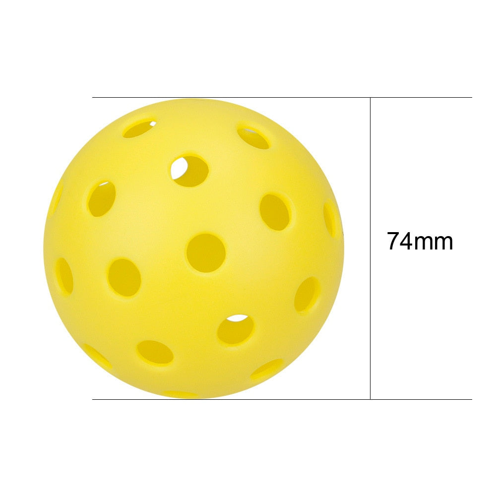 Lots 6/12 Pcs Pickleballs Accessories,74MM Durable Pickleball Balls 40 Holes For Outdoor Pickleballs Competition