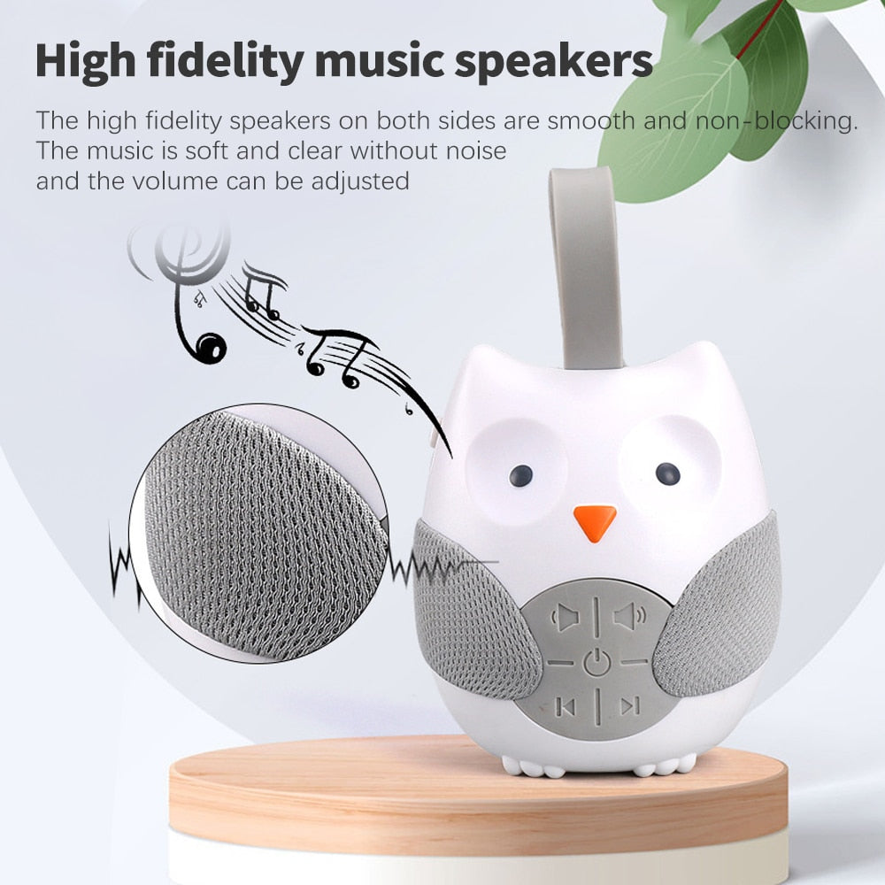 Portable White Noise Machine Baby Soother with 10 Light Music for Toddlers Timed Shutdown Sleep Sound Machine