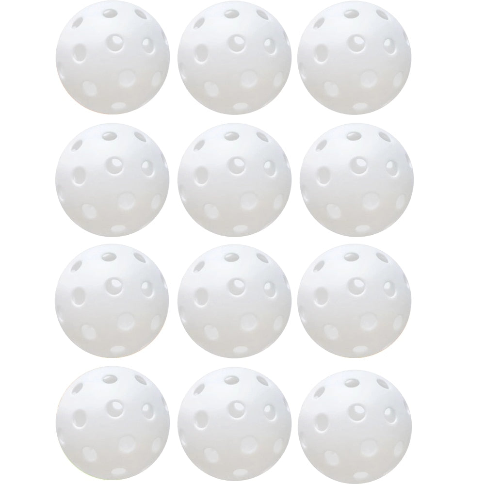 Lots 6/12 Pcs Pickleballs Accessories,74MM Durable Pickleball Balls 40 Holes For Outdoor Pickleballs Competition