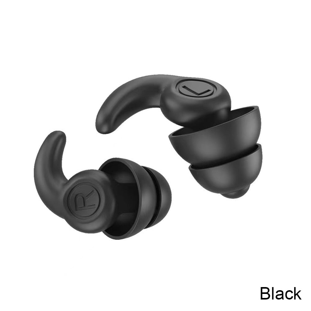 Anti Noise Silicone Earplugs Waterproof Swimming Ear Plugs For Sleeping Diving Surf Soft Comfort Natation Swimming Ear Protector