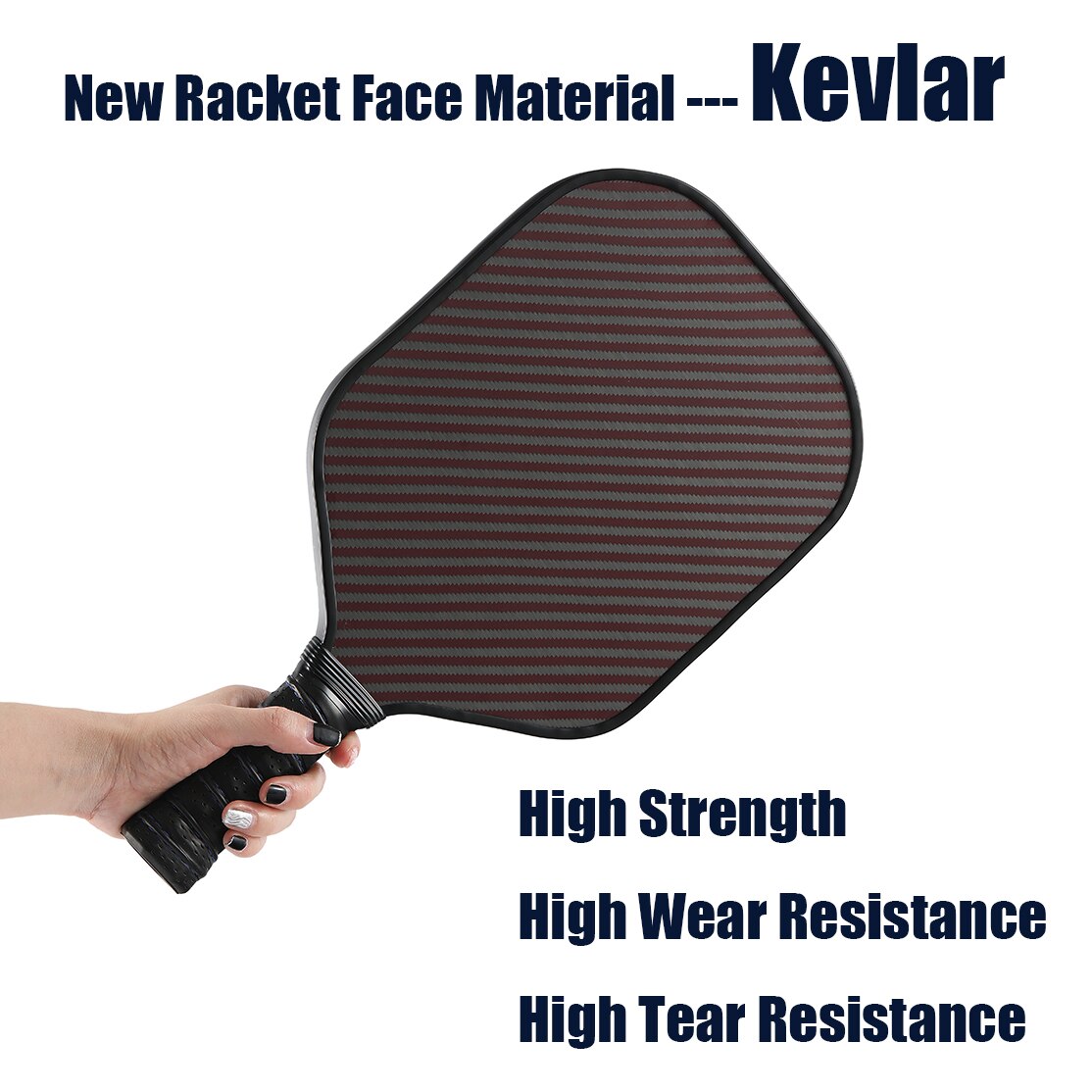 KEVLAR Pickleball Paddles Carbon Fiber Surface PP Honeycomb Core Comfortable Grip Pickle Ball Racket with Bag for Women Men