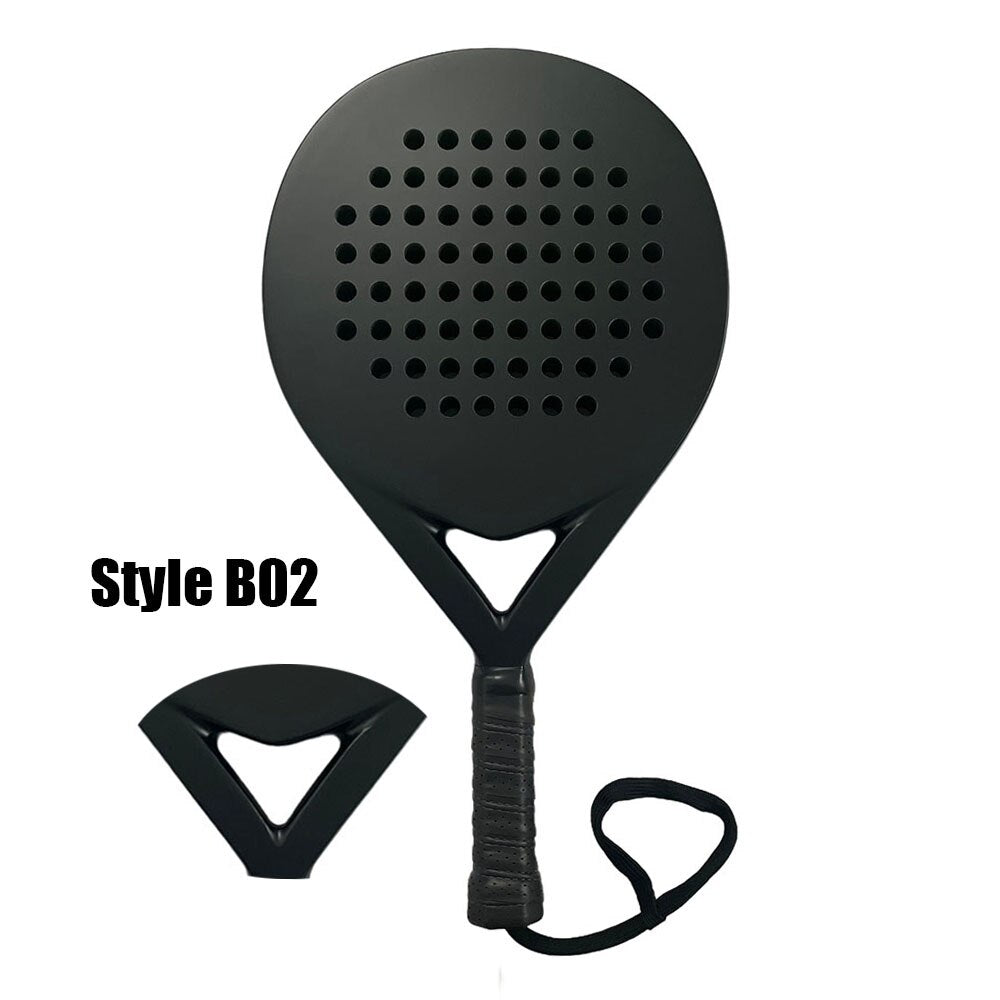Padel Racket Carbon Fiber Surface with EVA Memory Foam Core Paddle Tennis Racquets Lightweight Tennis Paddles Customized logo