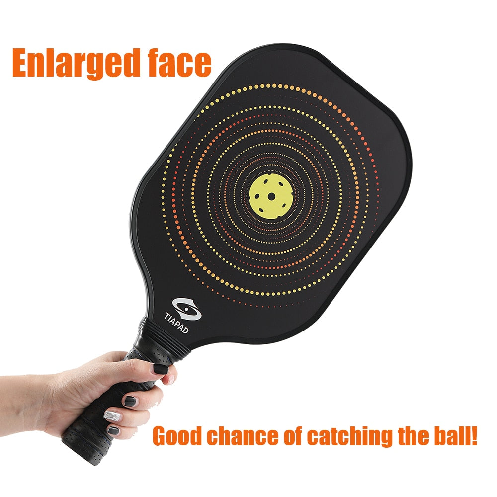 Pickleball Paddles, Glass Fiber Surface PP Honeycomb Inner Core Lightweight Pickle Ball Rackets Set for Women Men