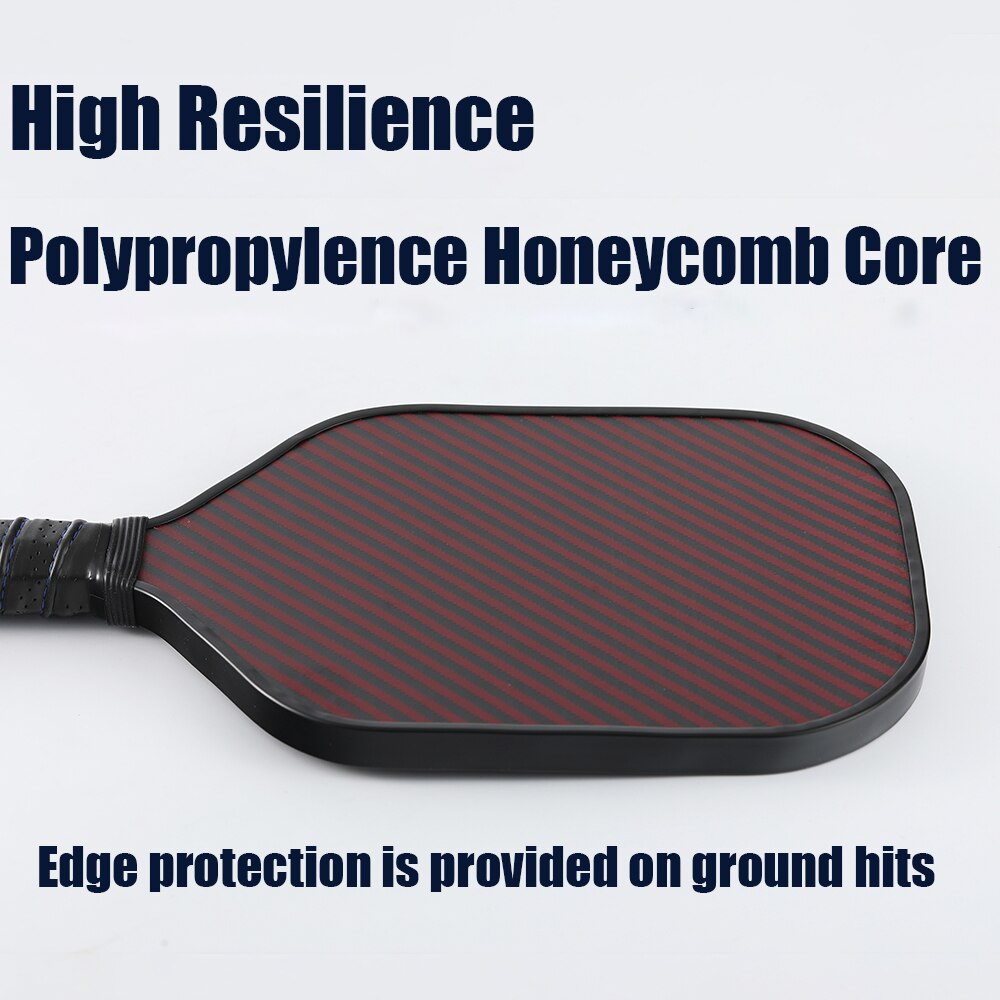KEVLAR Pickleball Paddles Carbon Fiber Surface PP Honeycomb Core Comfortable Grip Pickle Ball Racket with Bag for Women Men