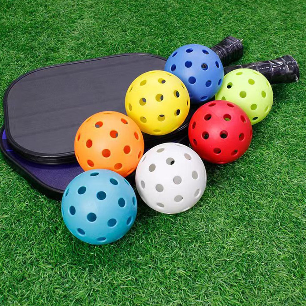 Lots 6/12 Pcs Pickleballs Accessories,74MM Durable Pickleball Balls 40 Holes For Outdoor Pickleballs Competition