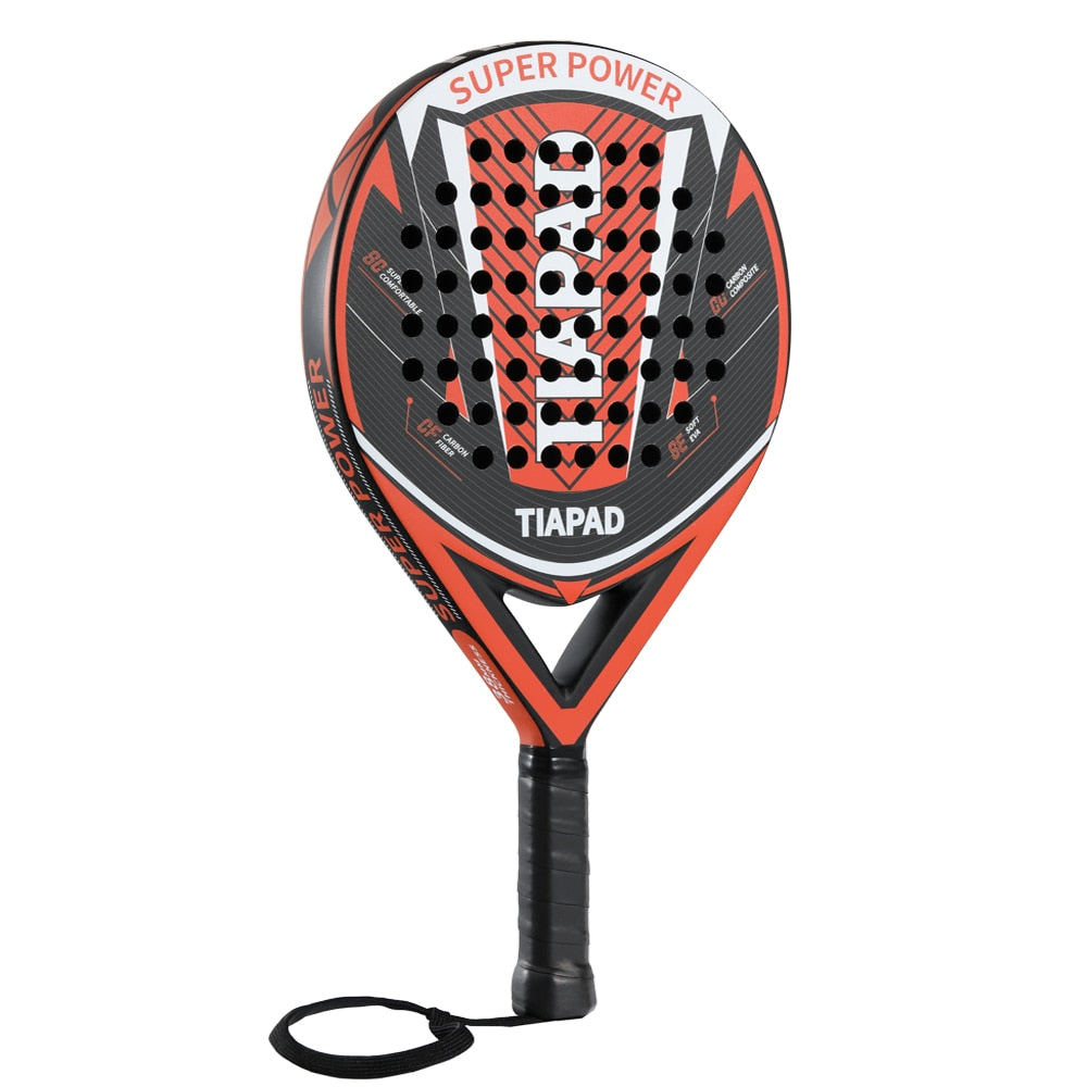 Padel Racket Graphite Carbon Fiber Surface with EVA Memory Flex Foam Core POP Tennis Raquet Lightweight Paddle for Women Men