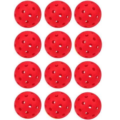Lots 6/12 Pcs Pickleballs Accessories,74MM Durable Pickleball Balls 40 Holes For Outdoor Pickleballs Competition