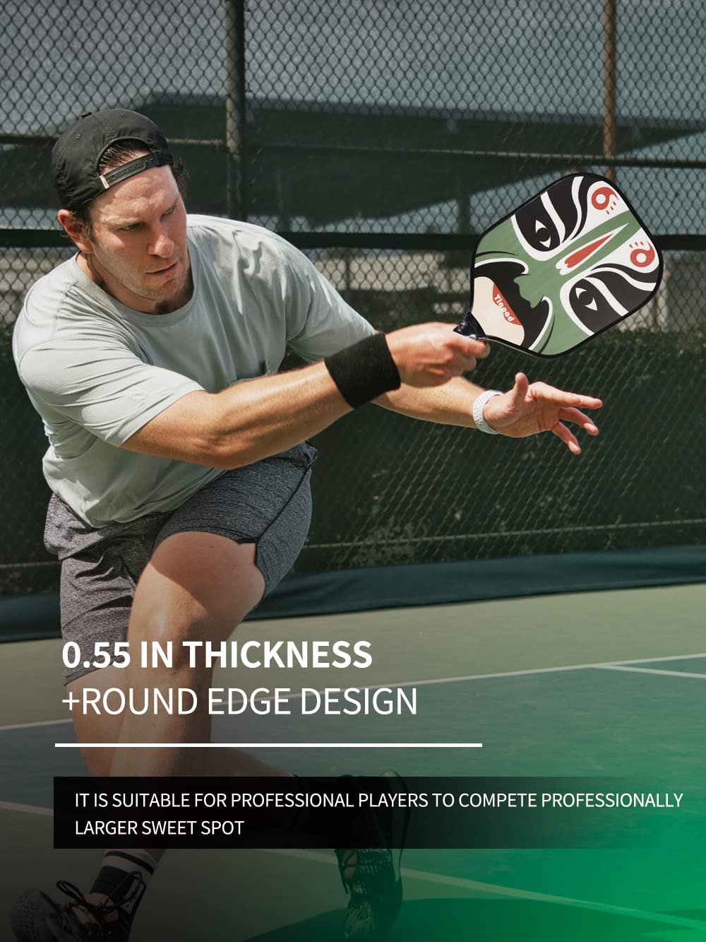 Pickleball Racket Set of 2, USAPA  Approved Carbon Fiber Surface Pickleball Paddles, Indoor & Outdoor Pickle Balls for Women Men