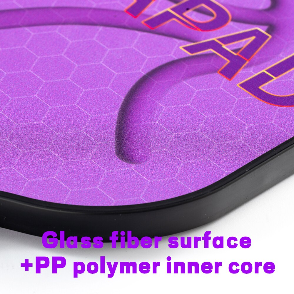 Pickleball Paddles Set of 2, Glass Fiber Surface Lightweight Pickle Ball Racket for Women Men with Carry Bags