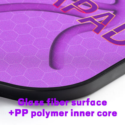 Pickleball Paddles Set of 2, Glass Fiber Surface Lightweight Pickle Ball Racket for Women Men with Carry Bags