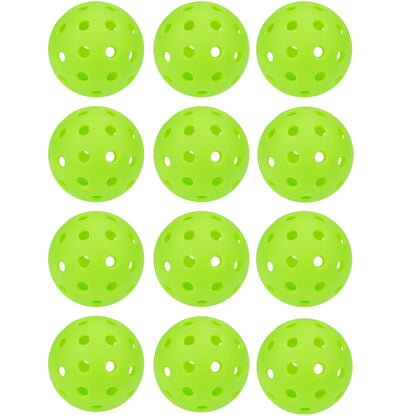 Lots 6/12 Pcs Pickleballs Accessories,74MM Durable Pickleball Balls 40 Holes For Outdoor Pickleballs Competition