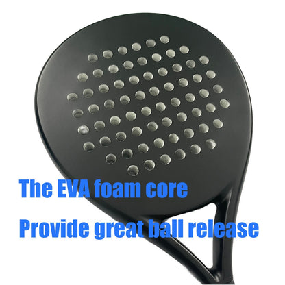 Padel Racket Carbon Fiber Surface with EVA Memory Foam Core Paddle Tennis Racquets Lightweight Tennis Paddles Customized logo