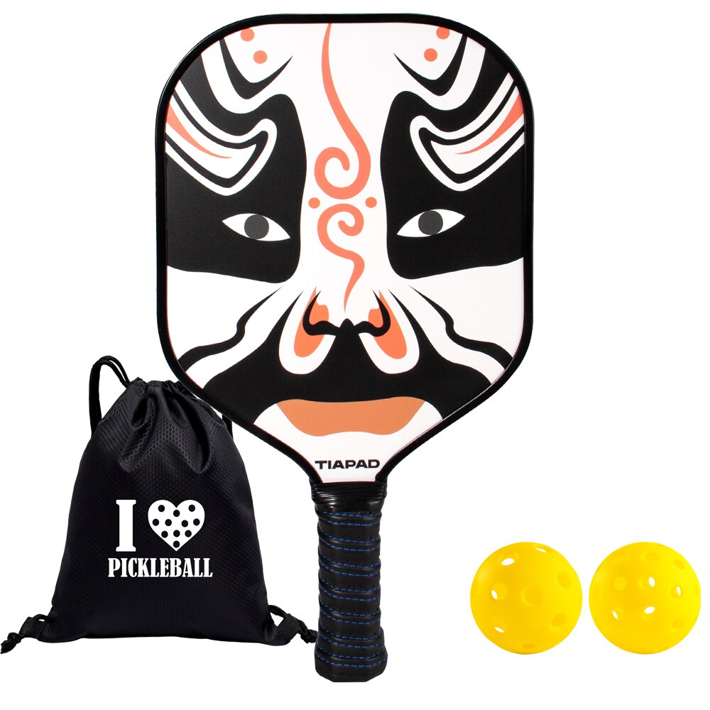 Pickleball Racket Set of 2, USAPA  Approved Carbon Fiber Surface Pickleball Paddles, Indoor & Outdoor Pickle Balls for Women Men