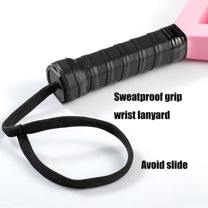 Padel Racket Carbon Fiber Frame and Soft EVA Core Well-Balanced Paddle, Padel Racket for Women Beginners