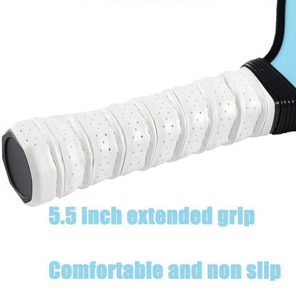 Pickleball Paddles Set Carbon Fiber PP Honeycomb Inner Core Extended Grip Lightweight Pickleball Paddles