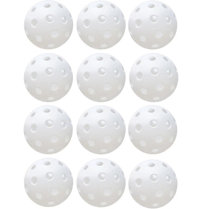 Lots 6/12 Pcs Pickleballs Accessories,74MM Durable Pickleball Balls 40 Holes For Outdoor Pickleballs Competition