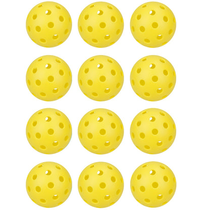 Lots 6/12 Pcs Pickleballs Accessories,74MM Durable Pickleball Balls 40 Holes For Outdoor Pickleballs Competition