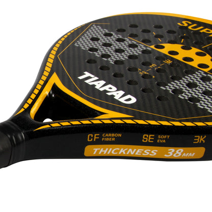 Padel Racket 3K/12K Graphite Carbon Fiber Surface with EVA Memory Flex Foam Core POP Tennis Raquete Lightweight Paddle